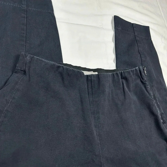Everlane Side Zip Stretch Cotton Pants in Black - Picture 7 of 8